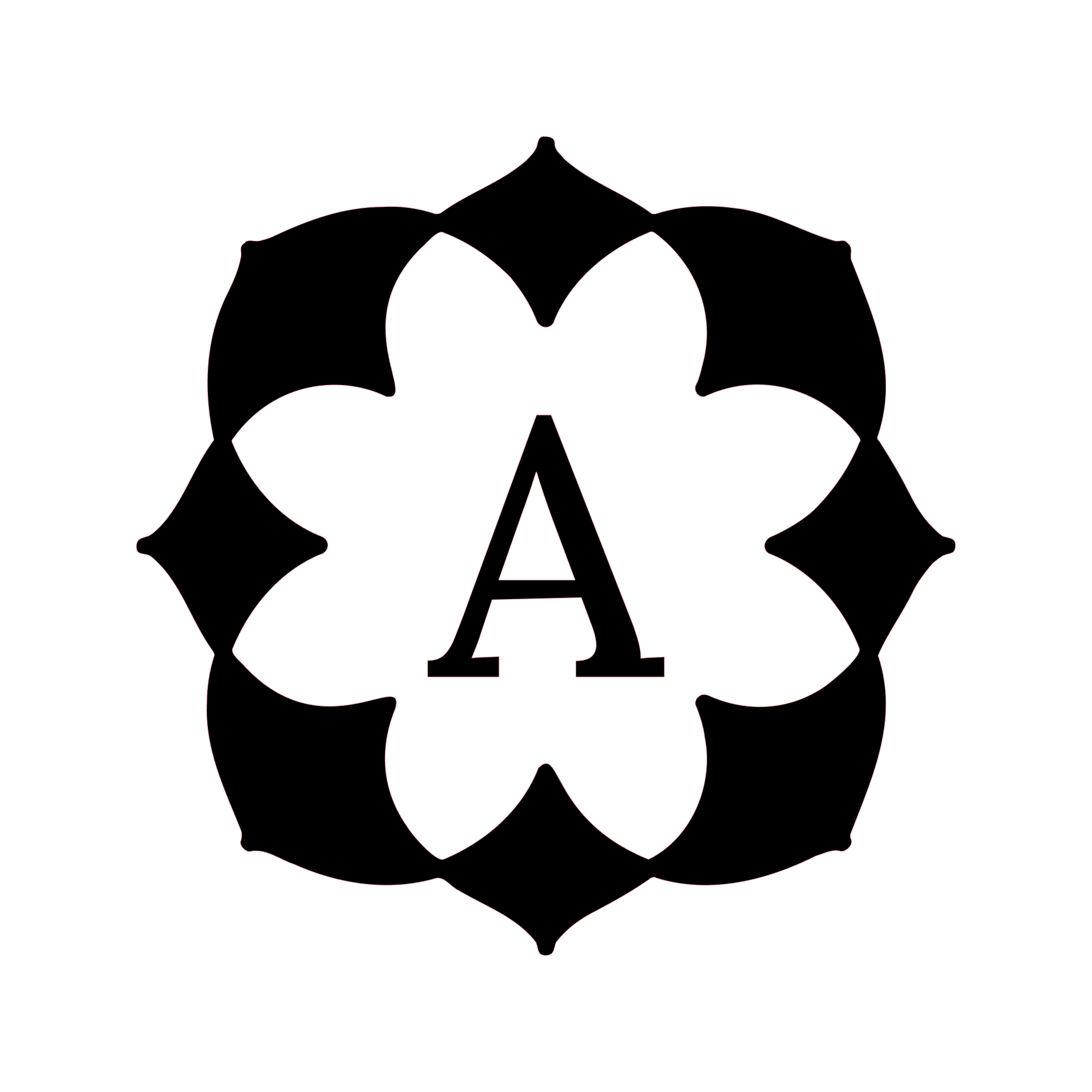 Monogram letter A SVG